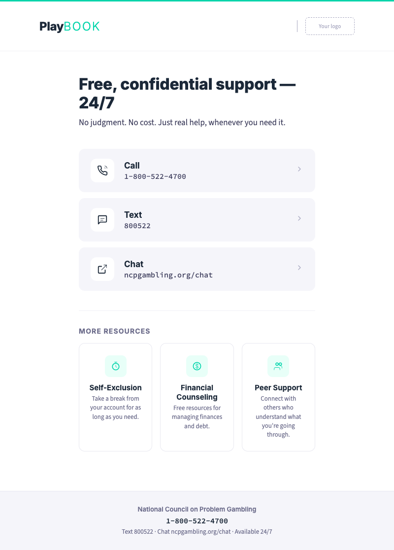Support Page